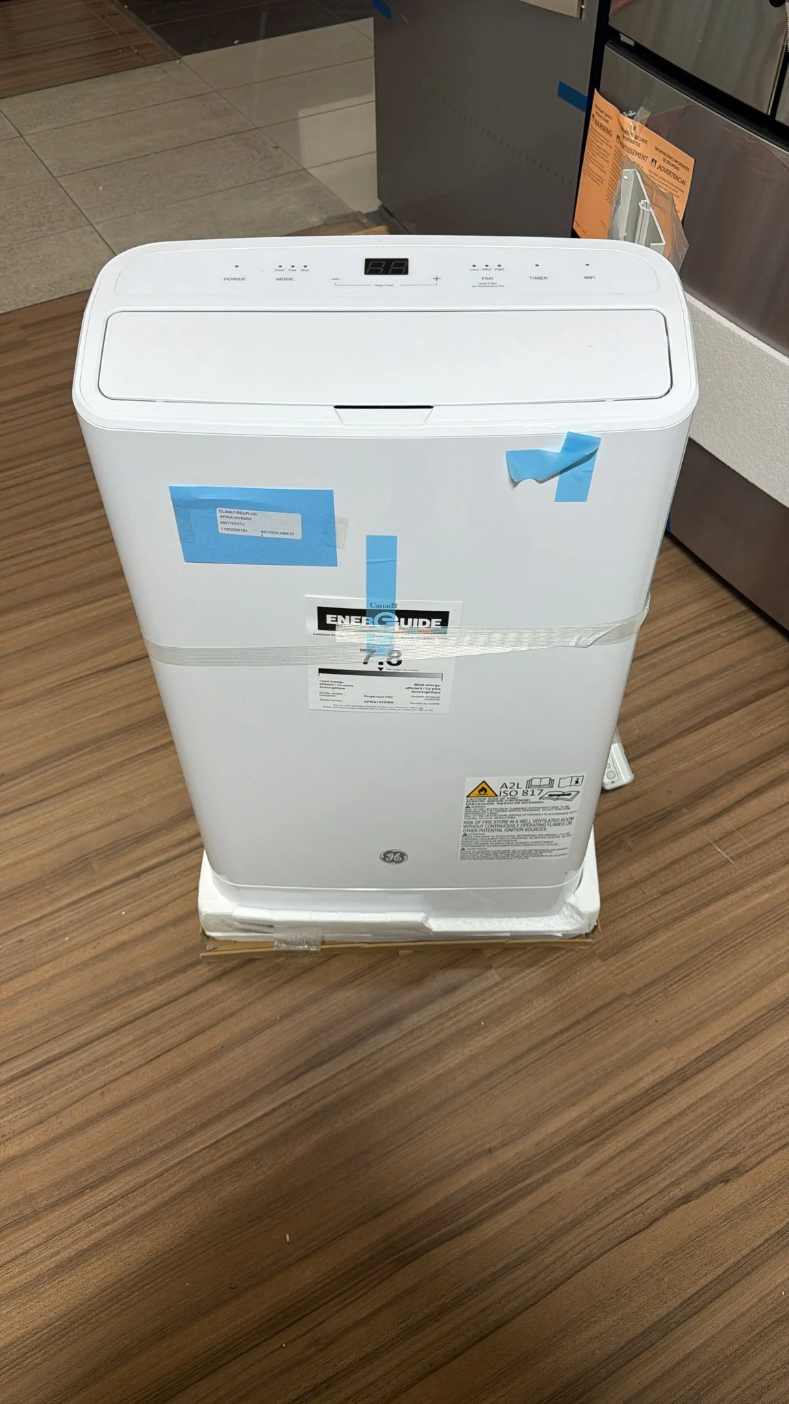Climatiseur portatif intelligent GE - 14 000 BTU, Wi-Fi, 550 pi² et blanc - APWA14YBMW - Image 6