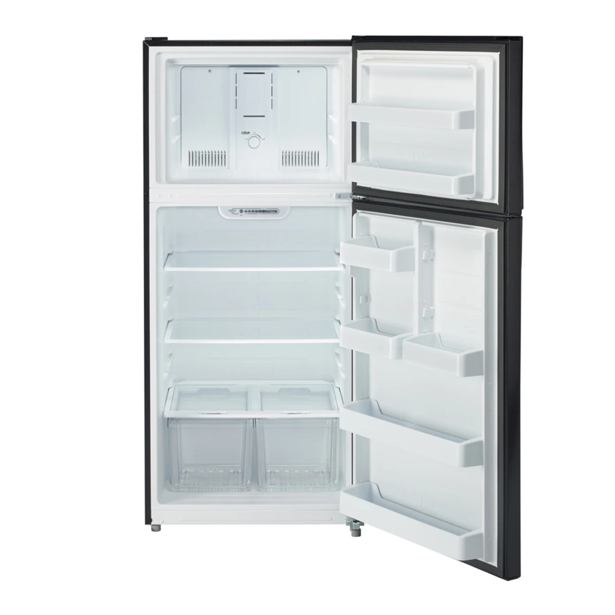 Réfrigérateur Moffat 30 po - 18 pi³, congélateur supérieur & finition noire - MTE18HTKBB – Image 2