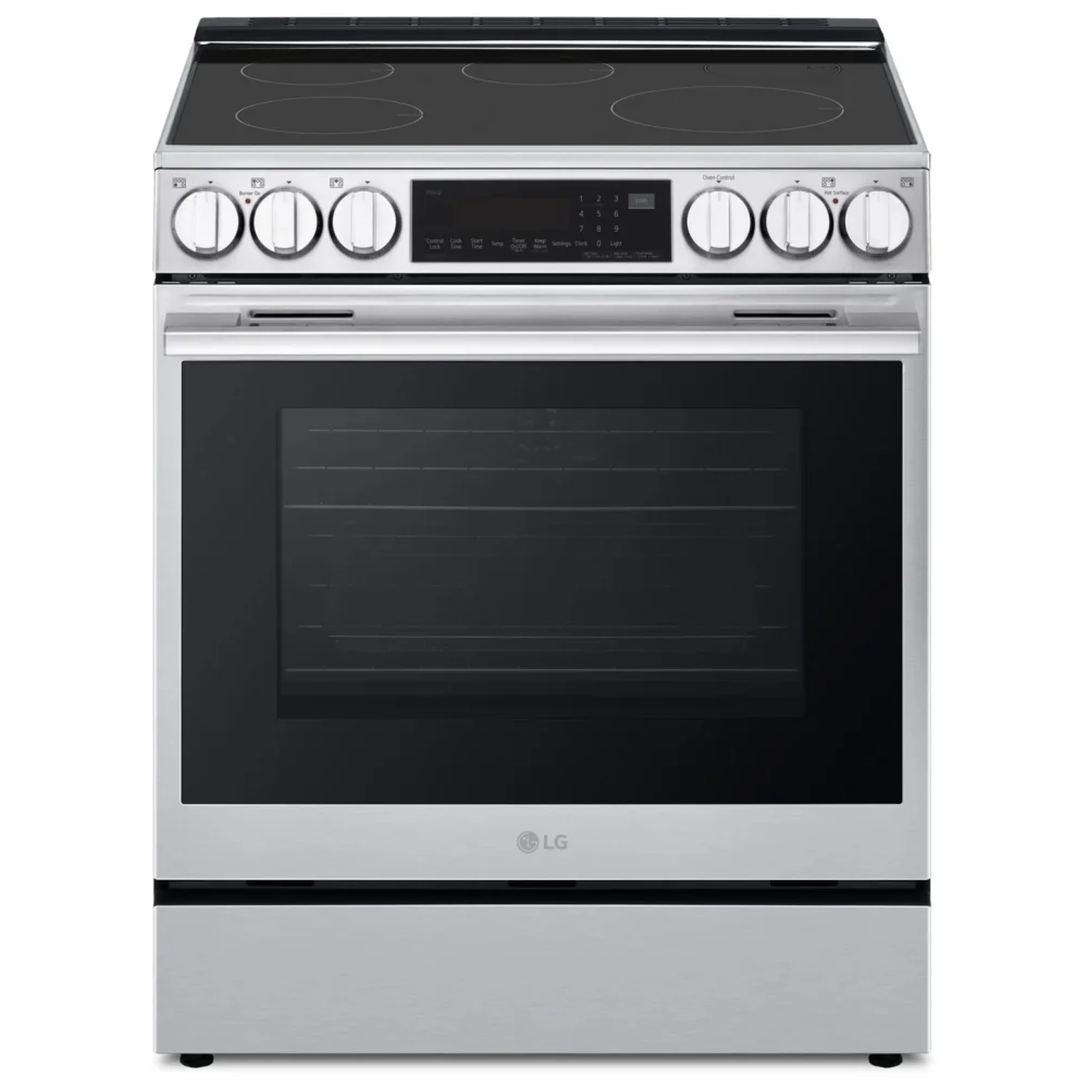 Cuisinière à induction LG 30 pouces 6,3 pi³ avec convection et Air Fry inox – LSIL6336XE