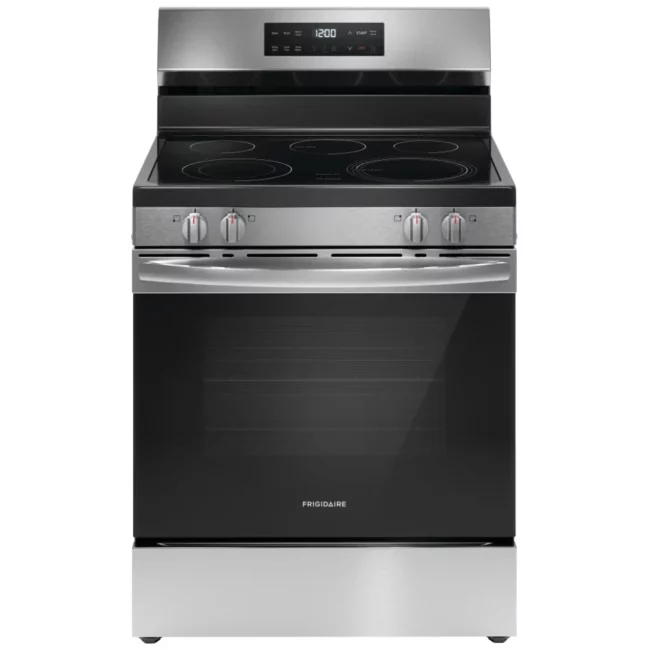 Cuisinière électrique Frigidaire 30 po - 5,3 pi³, élément 3 200 W & Steam Clean - FCRE306CAS