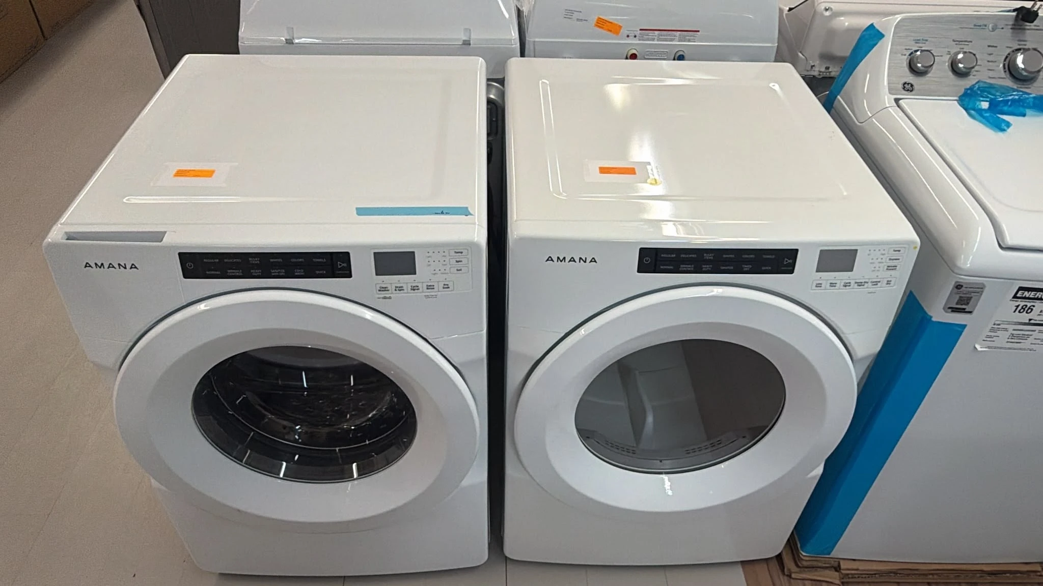 Ensemble laveuse et sécheuse Amana 27 pouces 5,0 et 7,4 pi³ blanc – NFW5800HW & YNED5800HW - Image 7