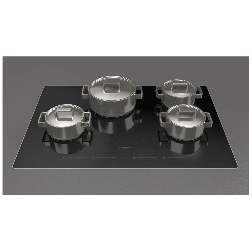 Surface de cuisson électrique Fulgor Milano 30 pouces à 4 éléments en vitrocéramique noire – F7RT30S1 – Image 3