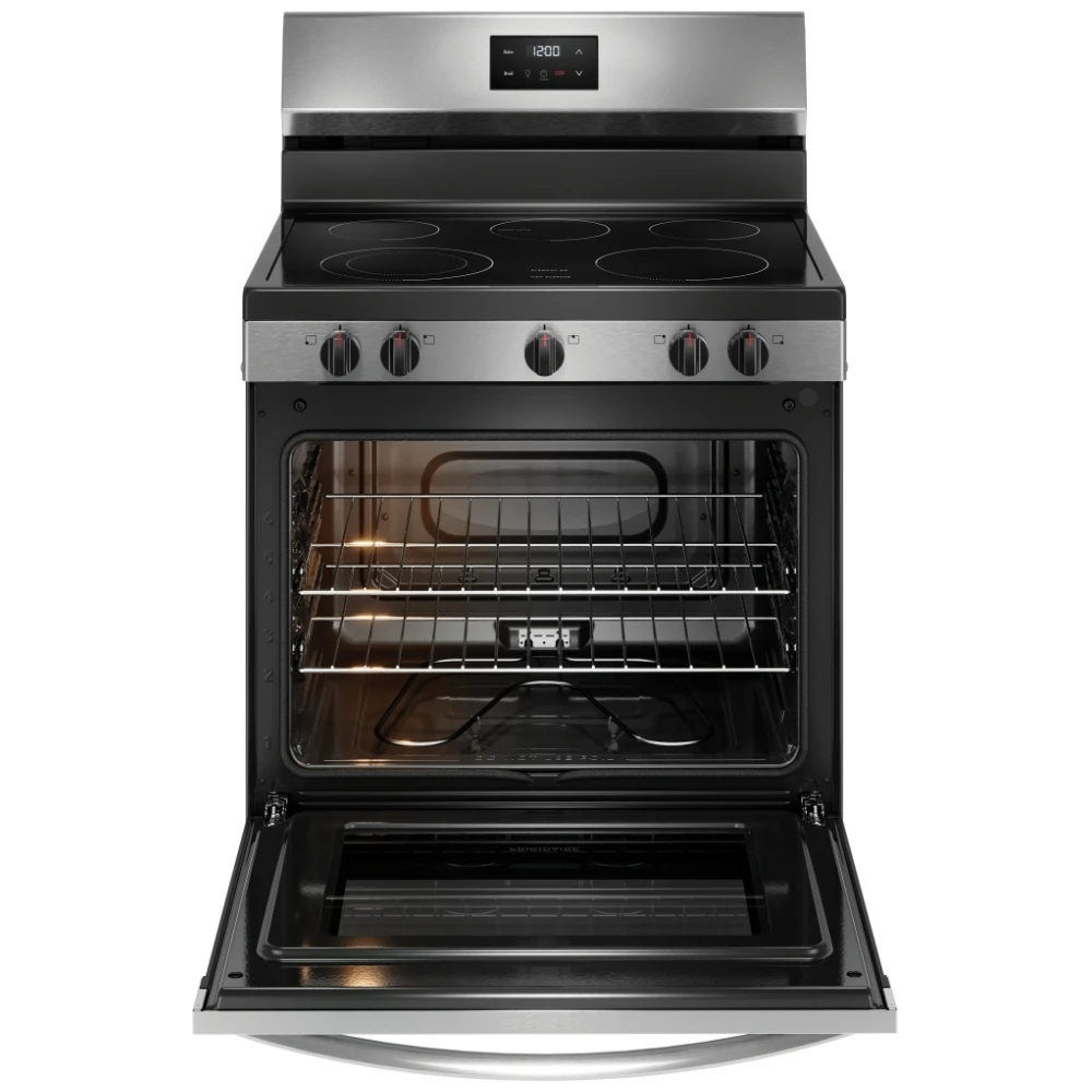Cuisinière électrique Frigidaire à ébullition rapide - 30 pouces inox, Quick Boil 3 000 W et four 5,3 pi³ - FCRE305CBS – Image 2