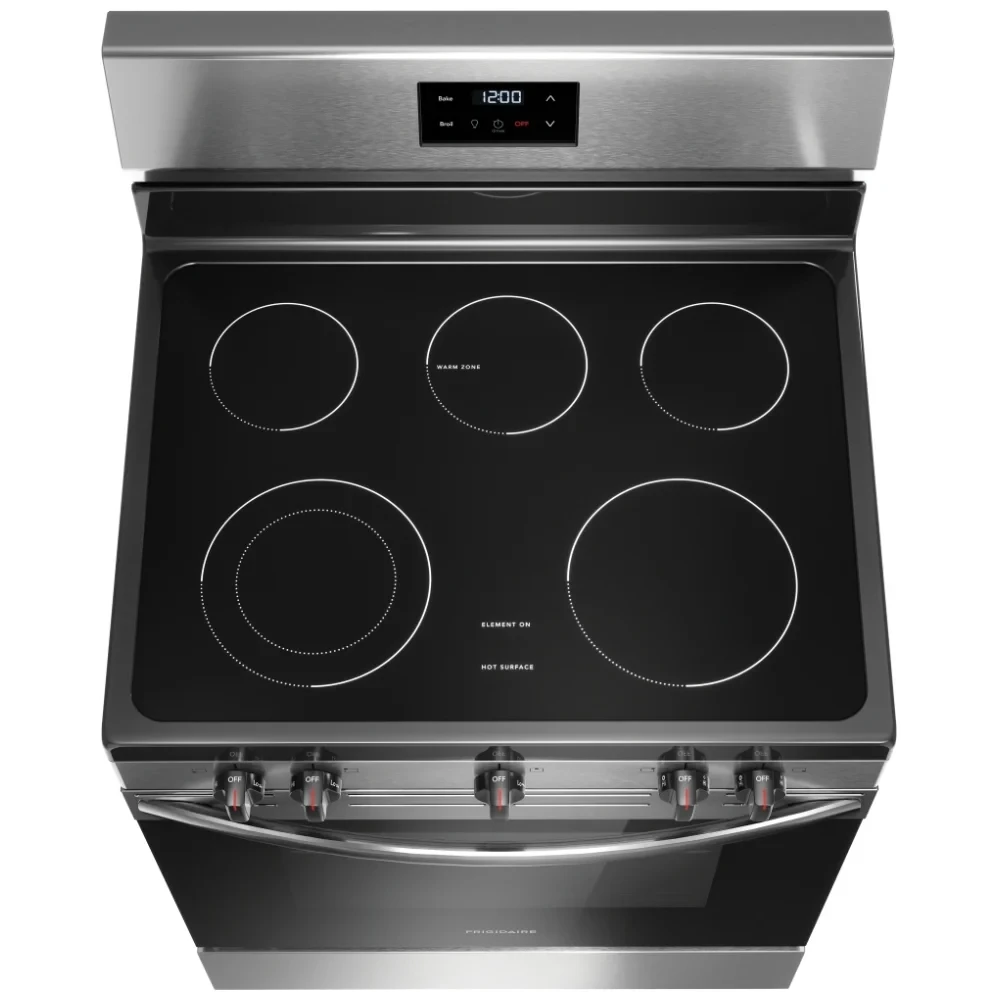 Cuisinière électrique Frigidaire à ébullition rapide - 30 pouces inox, Quick Boil 3 000 W et four 5,3 pi³ - FCRE305CBS – Image 3