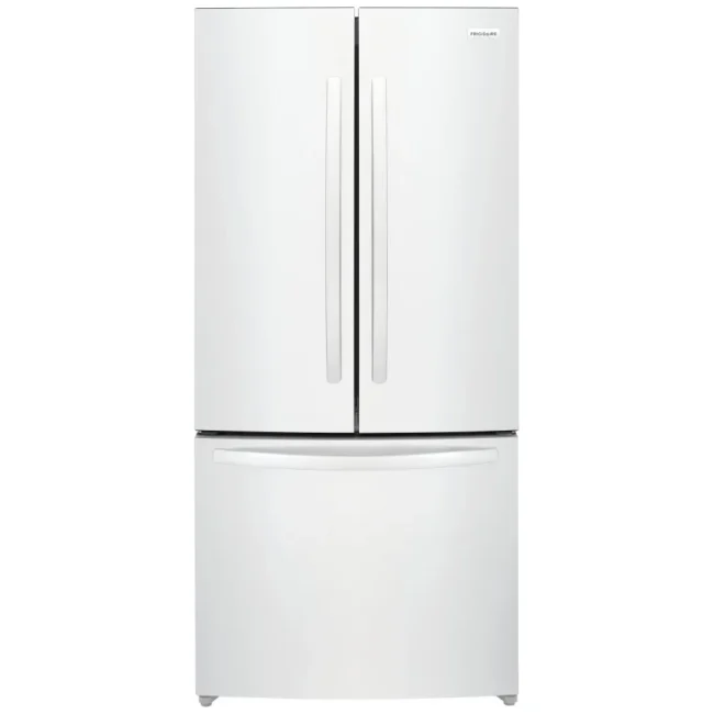 Réfrigérateur Frigidaire blanc à profondeur de comptoir - 32 po, 17,6 pi³ et portes françaises - FRFG1723AW