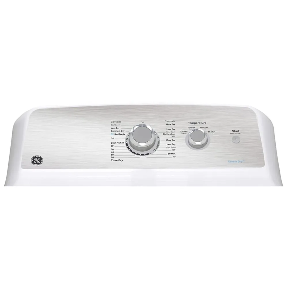 Sécheuse GE au gaz 27 pouces blanche 7,2 pi³ avec séchage automatique – GTD40GBMRWS – Image 3