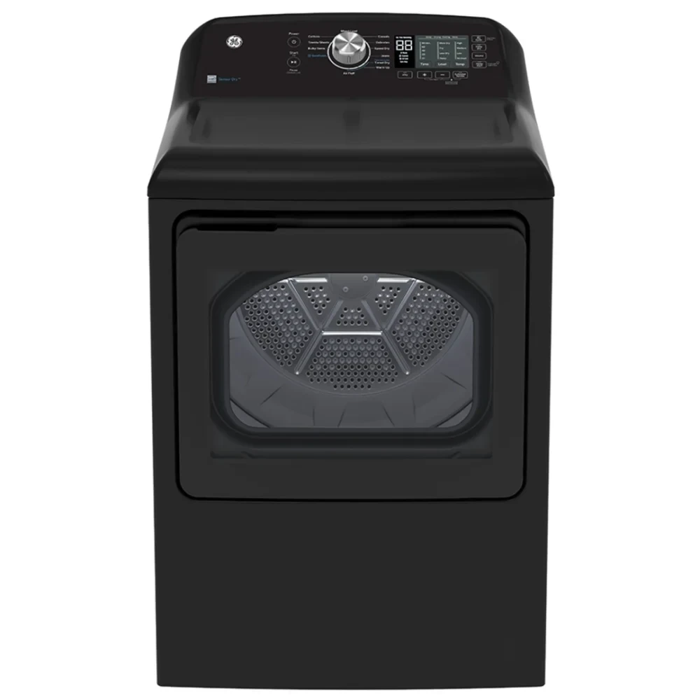 Sécheuse électrique GE gris diamant avec Sensor Dry - 27 pouces 7,4 pi³ et 12 cycles - GTD68EBMRDG