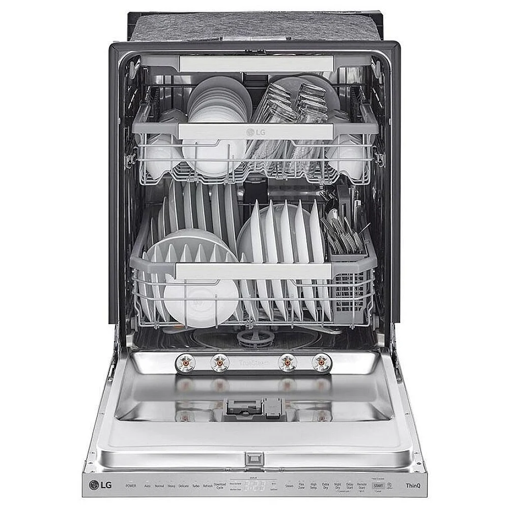 Lave-vaisselle LG TrueSteam - 24 po inox, 44 dBA, vapeur, 15 couverts et trois paniers - LDPS6762S - Image 2