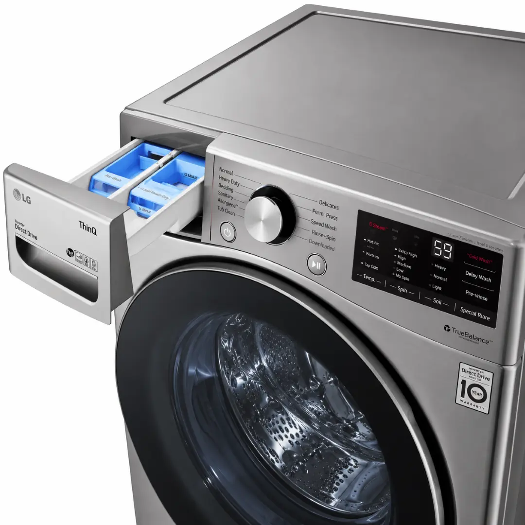 Ensemble laveuse et sécheuse LG – laveuse frontale intelligente 4,5 pi³ et sécheuse électrique 7,4 pi³ avec vapeur – WM3600HVA & DLEX3850V – Image 9