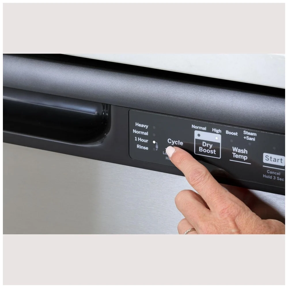 Lave-vaisselle GE 24 pouces 12 couverts avec séchage Turbo Dry Boost inox – GDF510PSRSS - Image 3