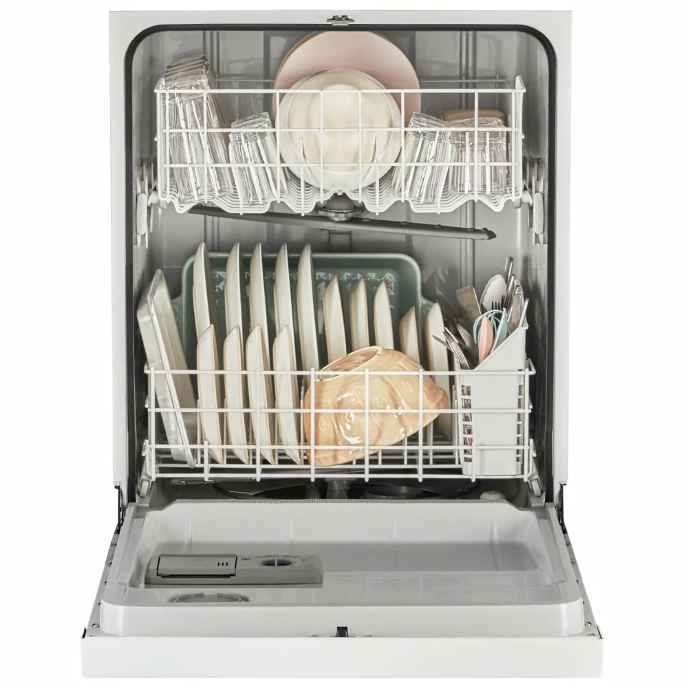 Lave-vaisselle Whirlpool 24 pouces 12 couverts avec lavage rapide blanc – WDF341PAPW - Image 3