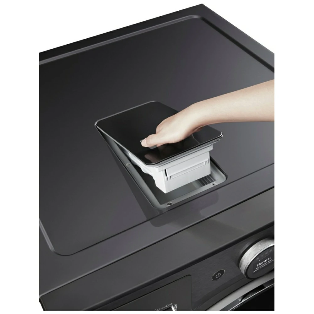 Laveuse-sécheuse LG 27 pouces 2-en-1 5,7 pi³ sans conduit acier noir – WM6998HBA - Image 4