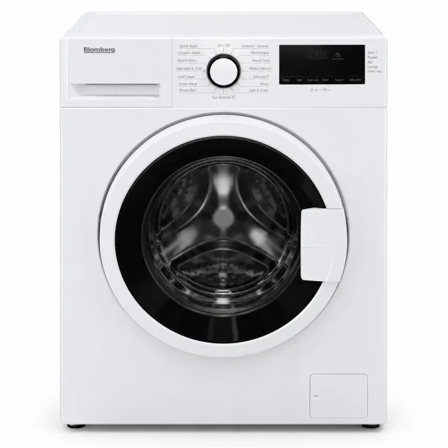 Laveuse frontale Blomberg - 24 pouces blanche, 1,95 pi³, 15 cycles & essorage 1 200 tr/min - WM72200W