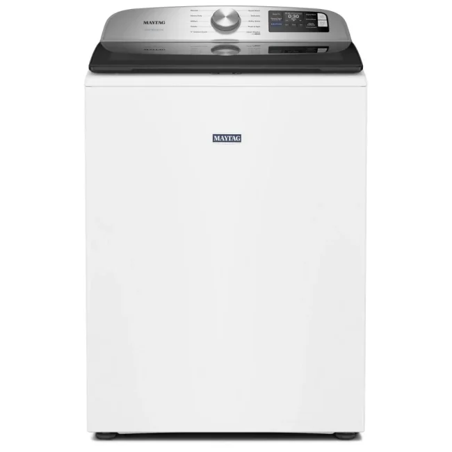 Laveuse Maytag 27 pouces à chargement par le haut 6 pi³ blanche – MTW6205RW