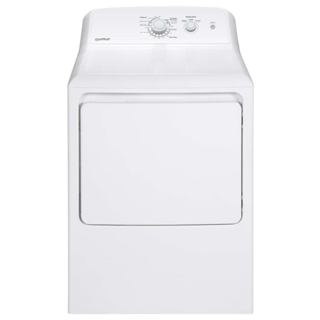 Sécheuse électrique Moffat - 27 po, 6,2 pi³, 3 programmes, commandes rotatives et blanc - MTX22EBMRWW