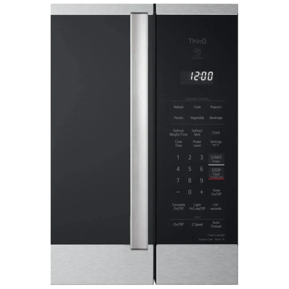 Micro-ondes LG 30 pouces avec hotte intégrée 1,8 pi³ inox – MVEM1825X – Image 3