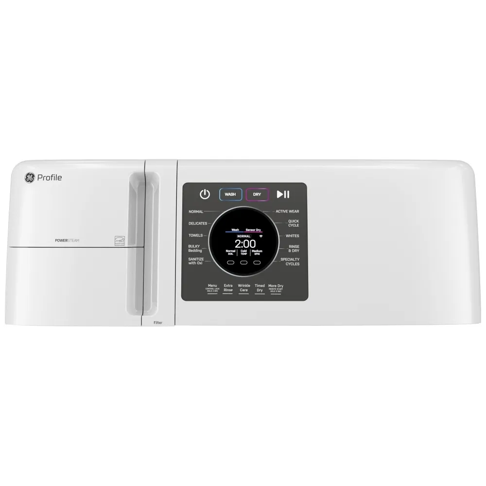 Laveuse-sécheuse GE Profile 28 pouces 2-en-1 blanche 5,3 pi³ – PFQ83HSSW1WW – Image 3