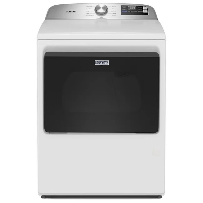 Sécheuse électrique Maytag - 27 pouces blanche, 7,4 pi³, Extra Power & détection avancée d'humidité - YMED6205RW