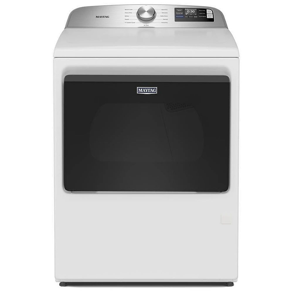 Sécheuse électrique Maytag - 27 pouces blanche, 7,4 pi³, Extra Power & détection avancée d'humidité - YMED6205RW