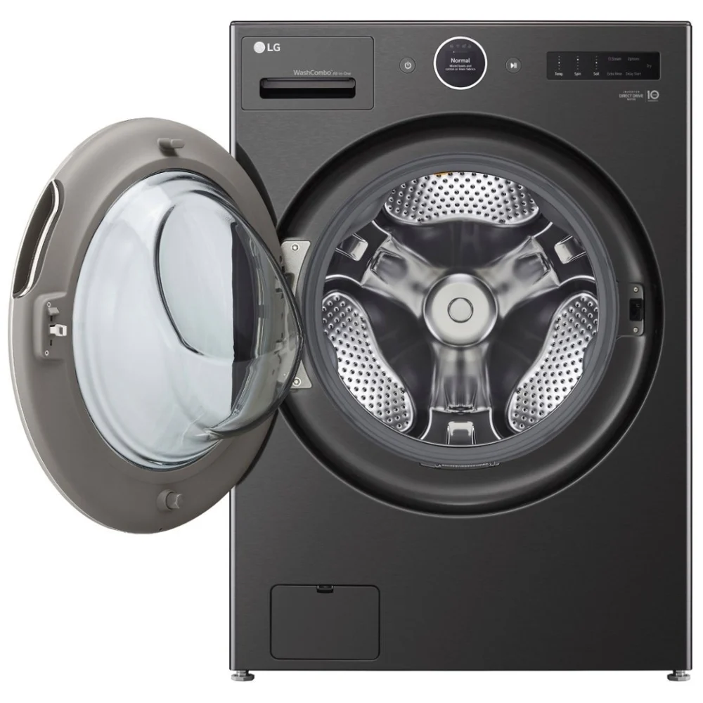 Laveuse-sécheuse LG 27 pouces 2-en-1 5,7 pi³ sans conduit acier noir – WM6998HBA - Image 2