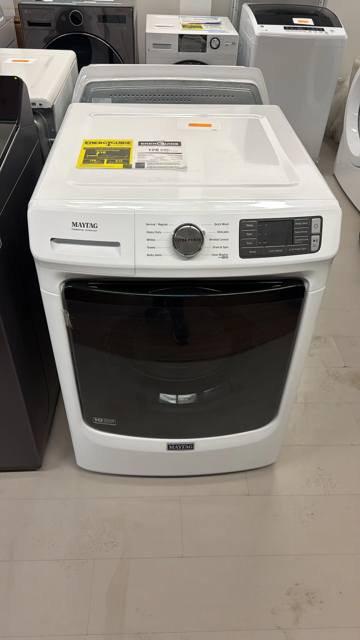 Laveuse frontale Maytag 27 po - vapeur Steam Clean et capacité 5,2 pi³ - MHW5630HW – Image 3