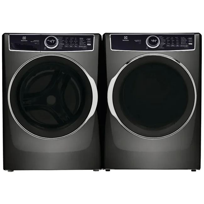 Ensemble laveuse sécheuse Electrolux titane - 5,2 pi³ & 8 pi³ avec SmartBoost et Balanced Dry - ELFW7637AT & ELFE763CAT
