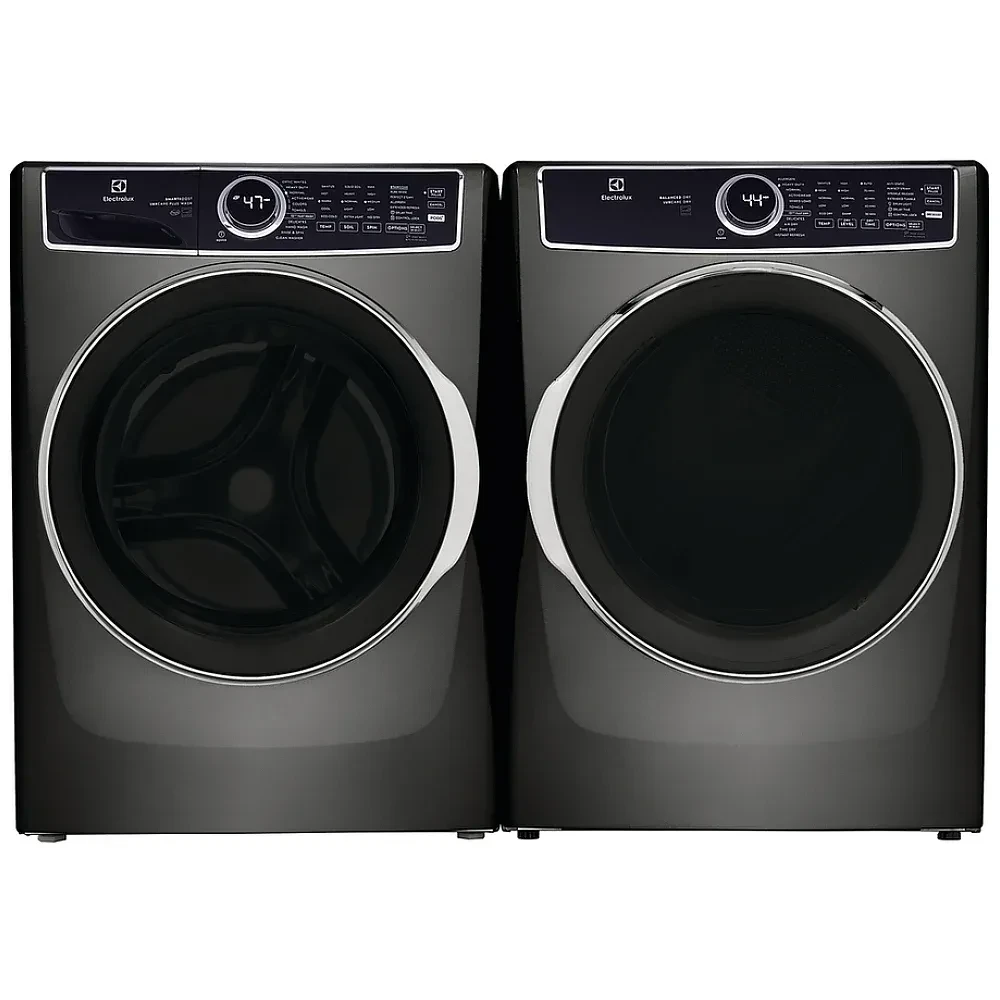 Ensemble laveuse sécheuse Electrolux titane - 5,2 pi³ & 8 pi³ avec SmartBoost et Balanced Dry - ELFW7637AT & ELFE763CAT