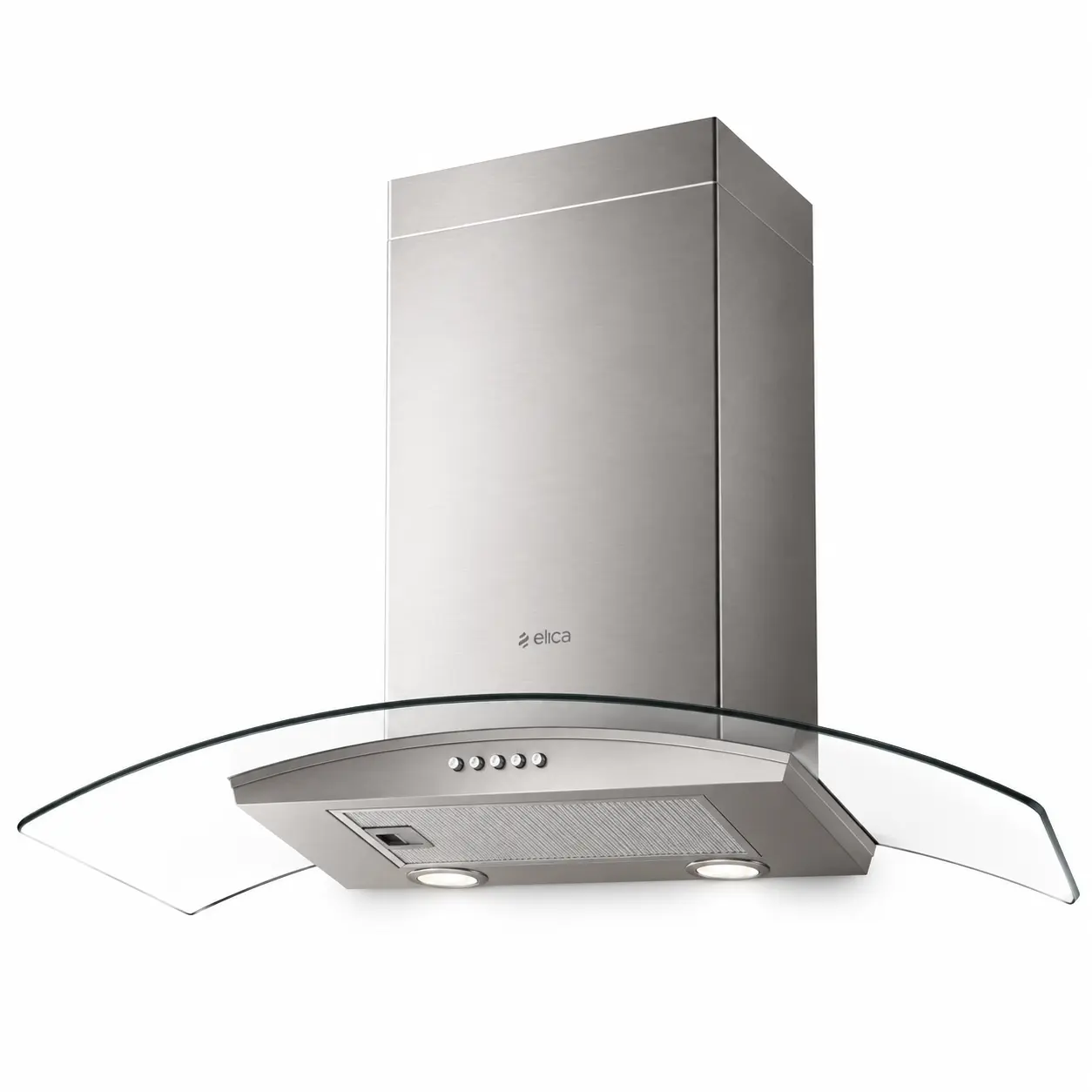 Hotte cheminée murale Elica Potenza - 30 pouces avec verre courbé, inox et 400 CFM - EPT430S2 – Image 2
