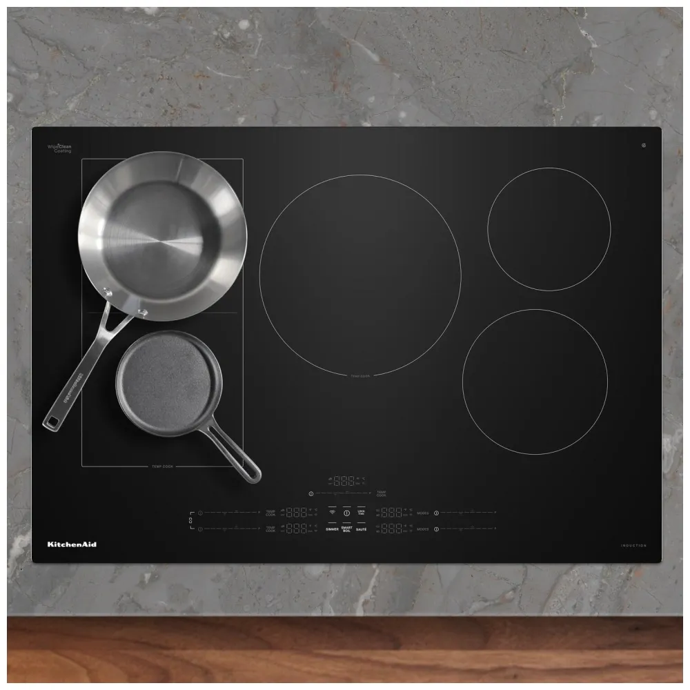 Surface de cuisson à induction KitchenAid 30 pouces noire à 4 éléments – KCIT730SBL00 – Image 3