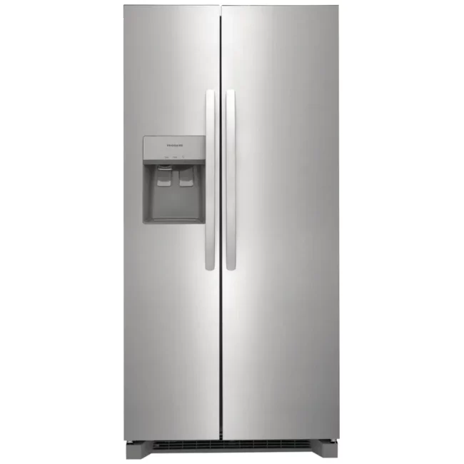 Réfrigérateur côte à côte Frigidaire 33 pouces 22,3 pi³ avec eau et glace – FRSS2323AS