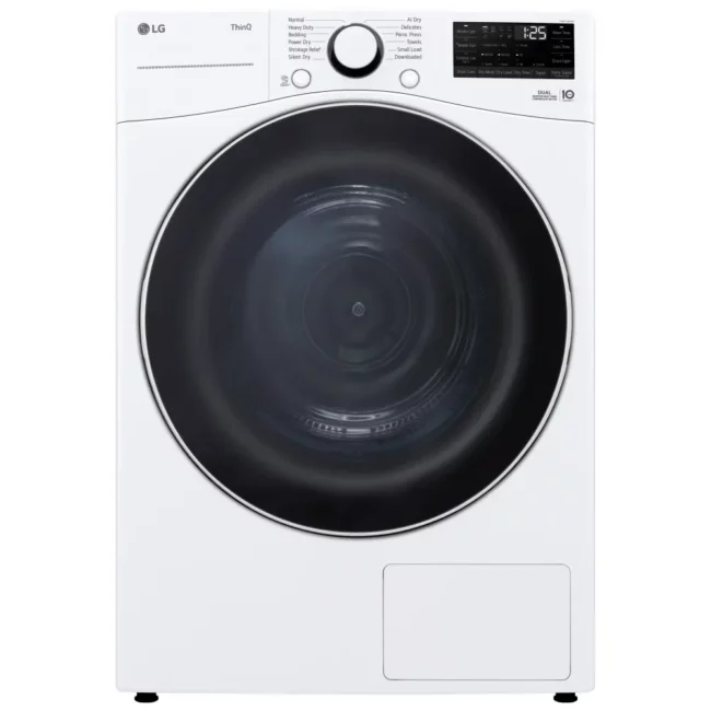 Sécheuse électrique LG 27 pouces 7,8 pi³ à pompe à chaleur – DLHC3602W