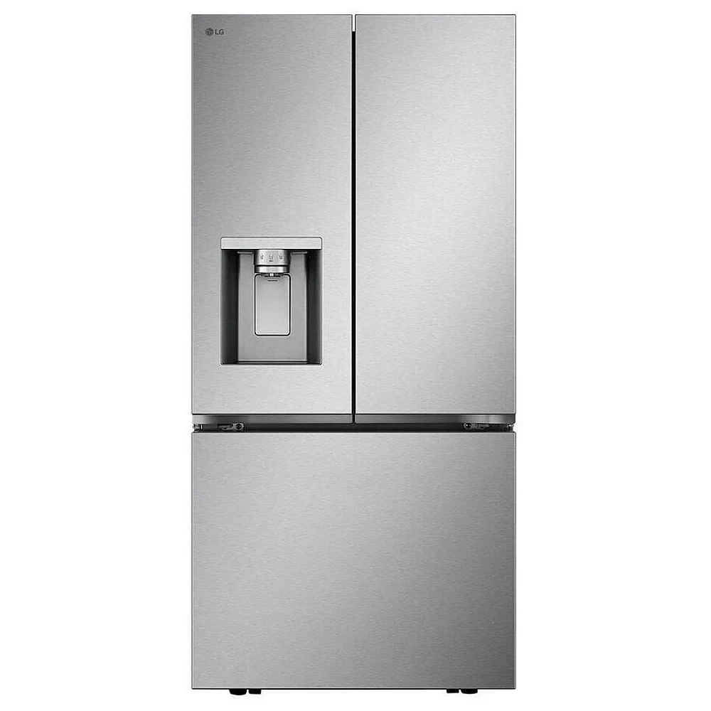 Réfrigérateur LG à portes françaises - 33 po inox, 20,2 pi³, double machine à glaçons et profondeur comptoir - LF20C6330S